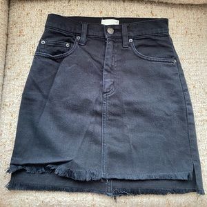 Aritzia Black Jean Skirt, lightly worn, size 00